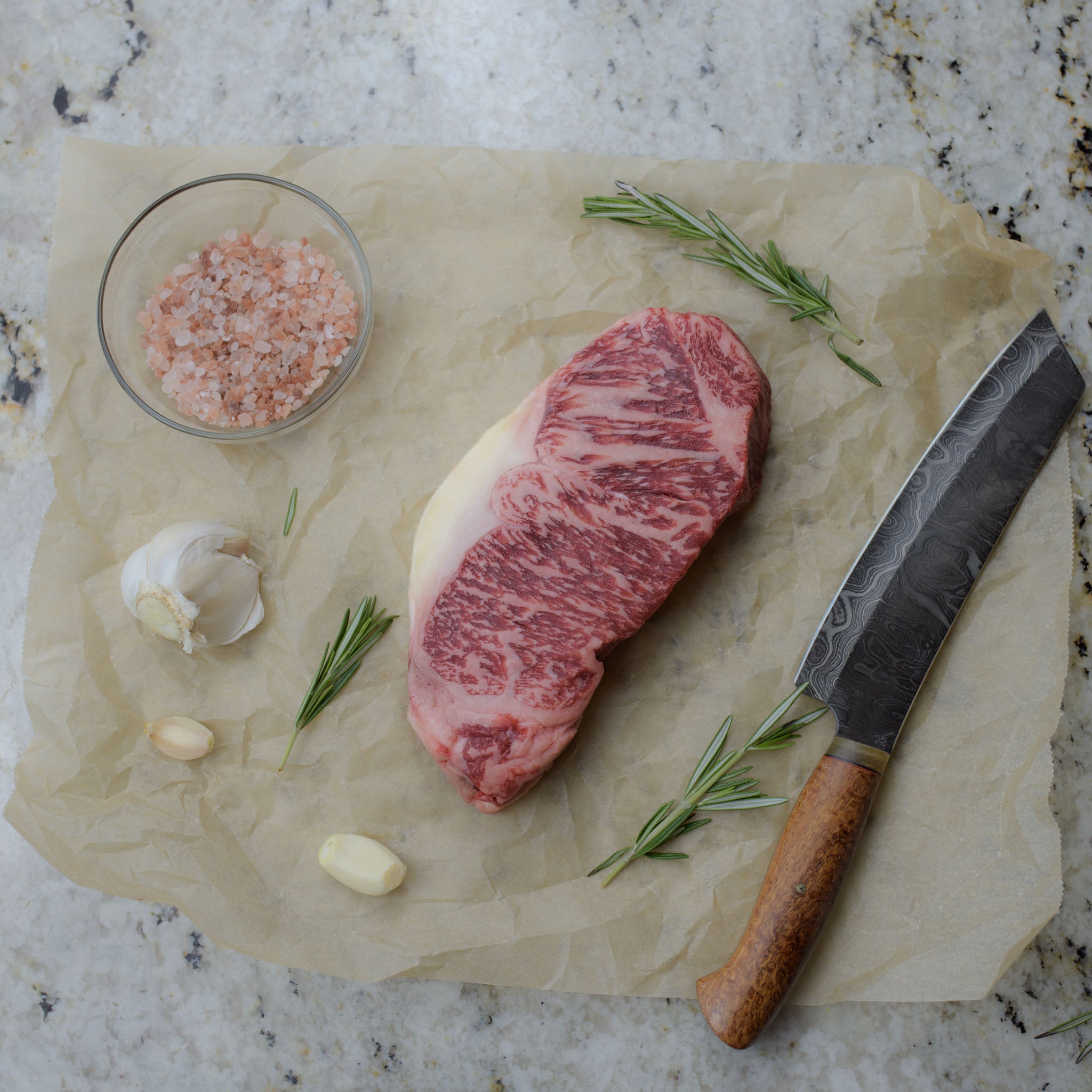 New York Strip Steak – 100% Full Blood Wagyu Beef
